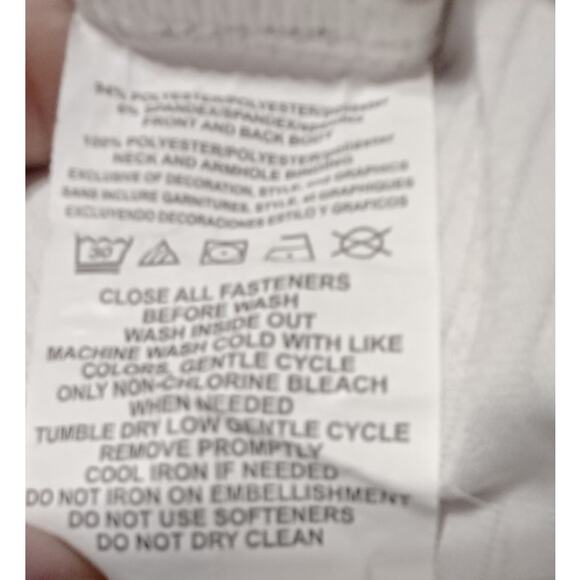 MLB Detroit Tigers Jersey Womens XL TX3 Cool Fabric White Blue Detail Sport Fan - Picture 7 of 9